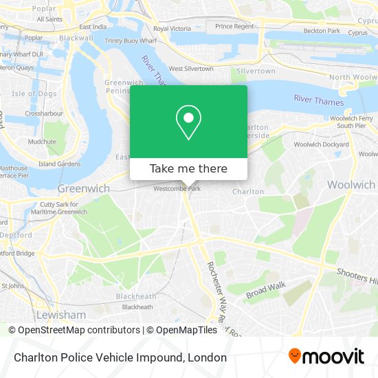 Charlton Police Vehicle Impound map
