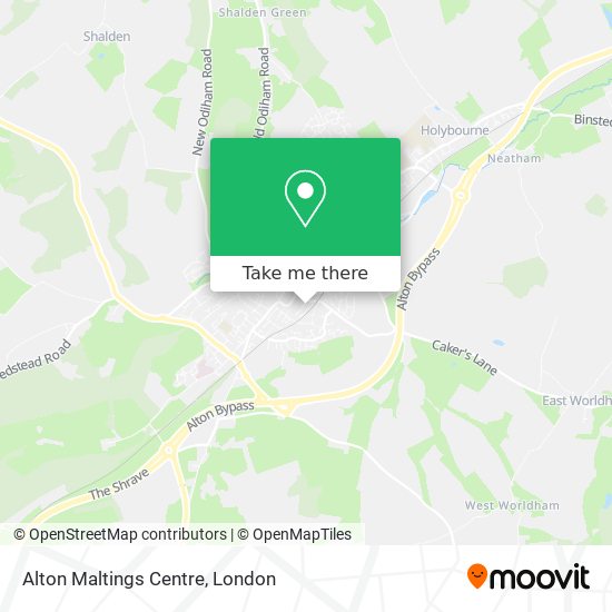 Alton Maltings Centre map