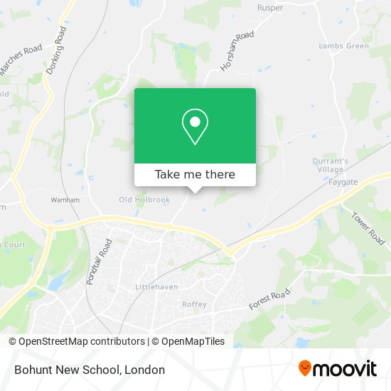 Bohunt New School map