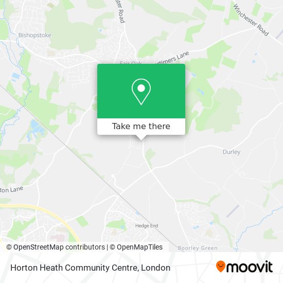 Horton Heath Community Centre map