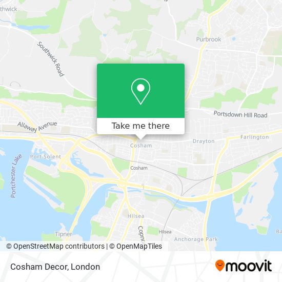 Cosham Decor map