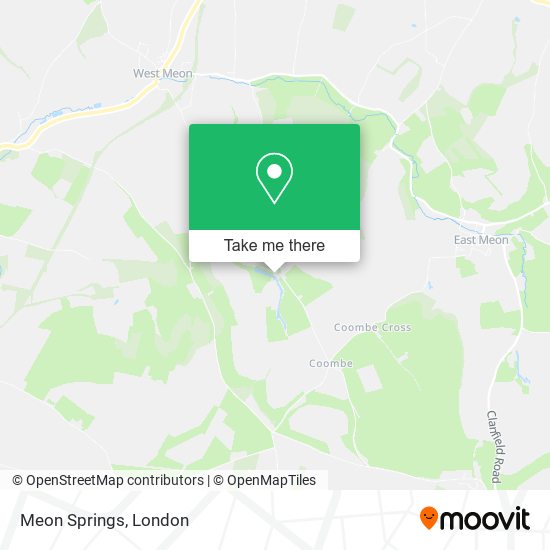 Meon Springs map