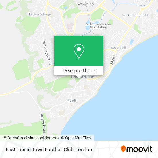 Eastbourne Town Football Club map