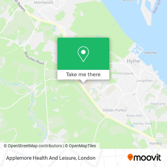 Applemore Health And Leisure map