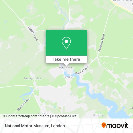 National Motor Museum map