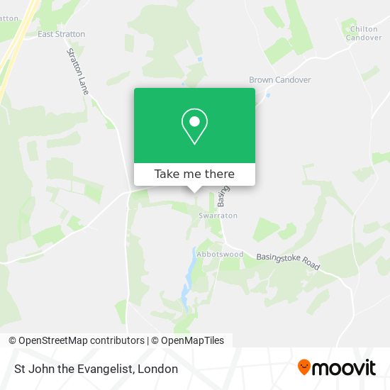 St John the Evangelist map