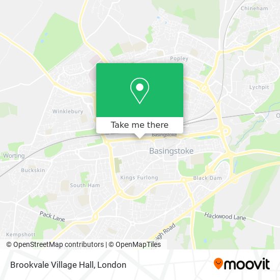 Brookvale Village Hall map