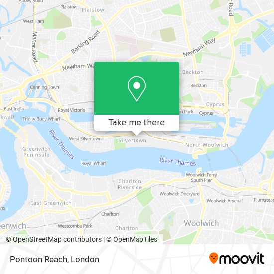 Pontoon Reach map