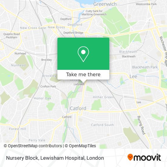 Nursery Block, Lewisham Hospital map