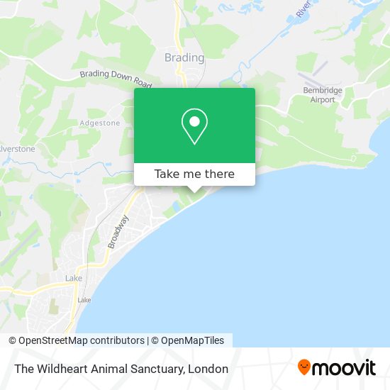The Wildheart Animal Sanctuary map