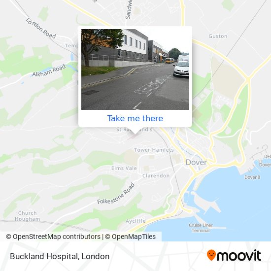 Buckland Hospital map