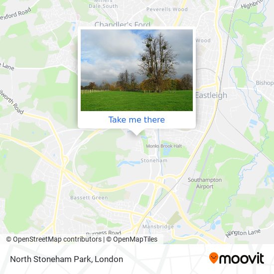North Stoneham Park map