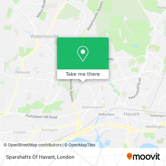 Sparshatts Of Havant map