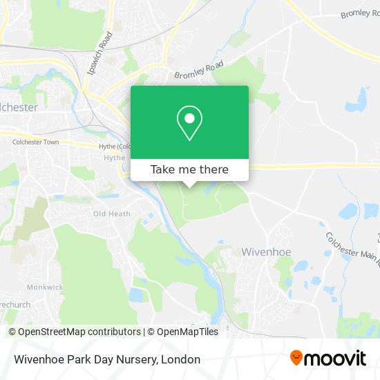 Wivenhoe Park Day Nursery map