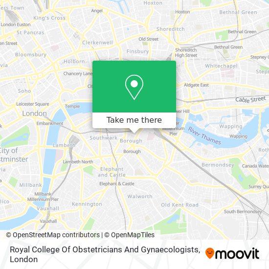 Royal College Of Obstetricians And Gynaecologists map