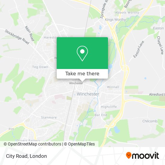City Road map