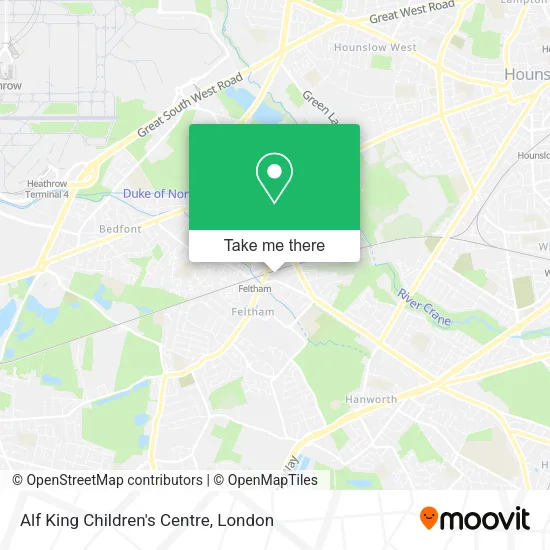 Alf King Children's Centre map