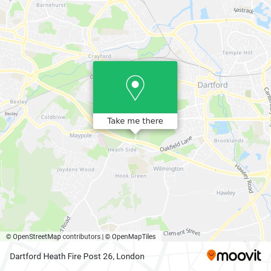 Dartford Heath Fire Post 26 map