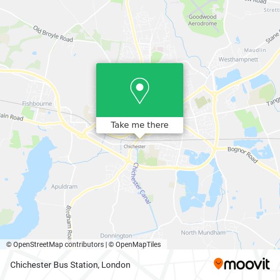 Chichester Bus Station map