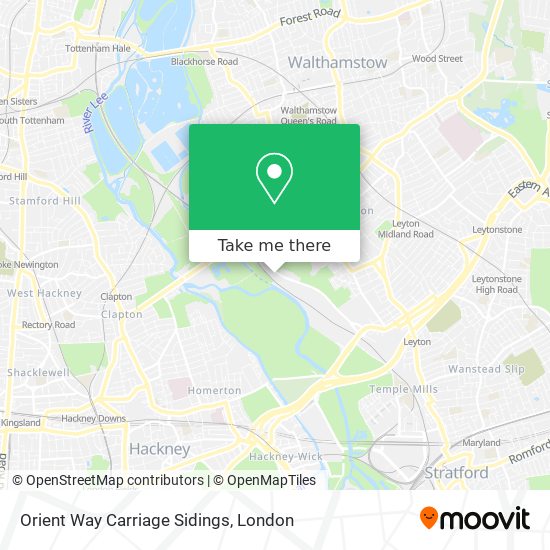 Orient Way Carriage Sidings map