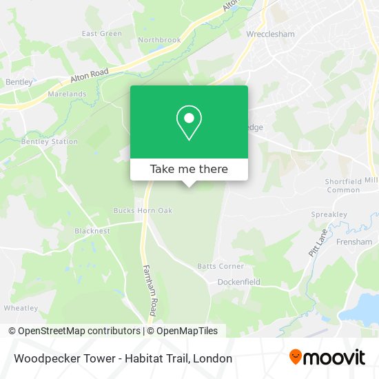 Woodpecker Tower - Habitat Trail map