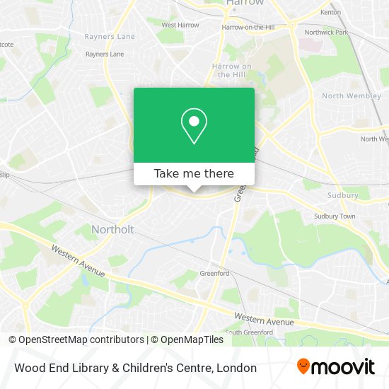 Wood End Library & Children's Centre map
