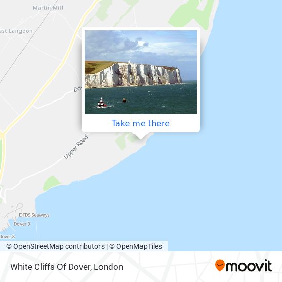 White Cliffs Of Dover map