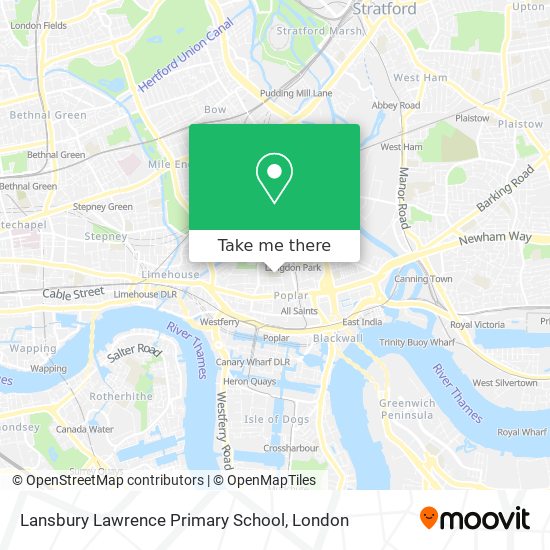 Lansbury Lawrence Primary School map