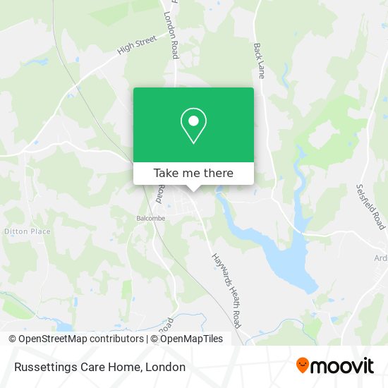 Russettings Care Home map