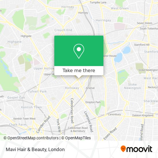 Mavi Hair & Beauty map