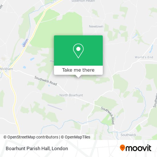 Boarhunt Parish Hall map