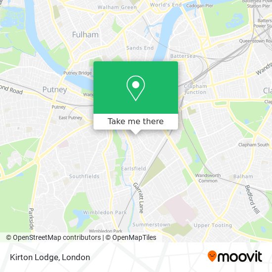 Kirton Lodge map
