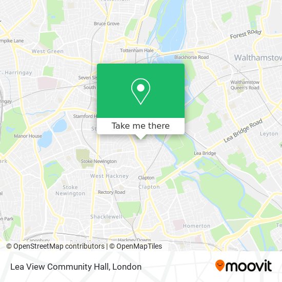 Lea View Community Hall map