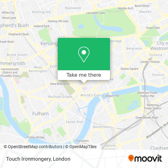 Touch Ironmongery map