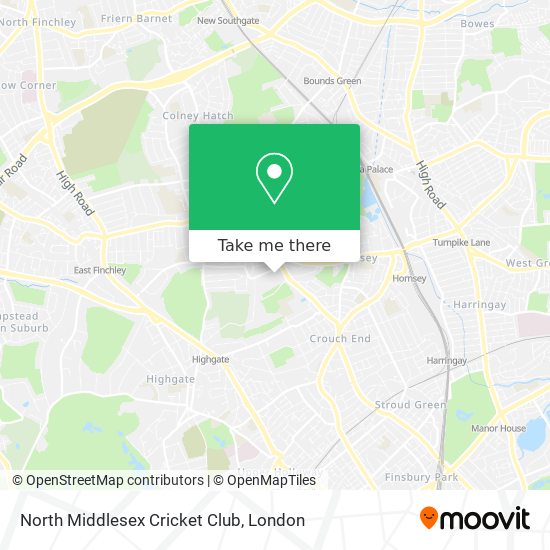 North Middlesex Cricket Club map