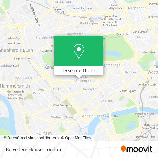 Belvedere House map