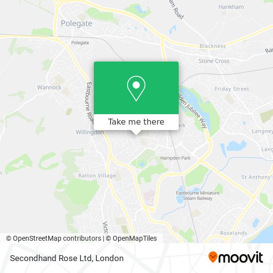 Secondhand Rose Ltd map