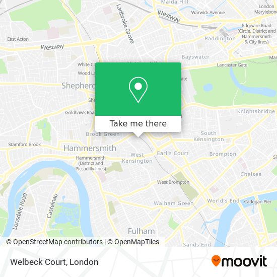 Welbeck Court map