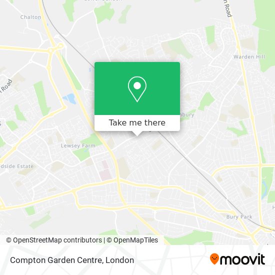 Compton Garden Centre map