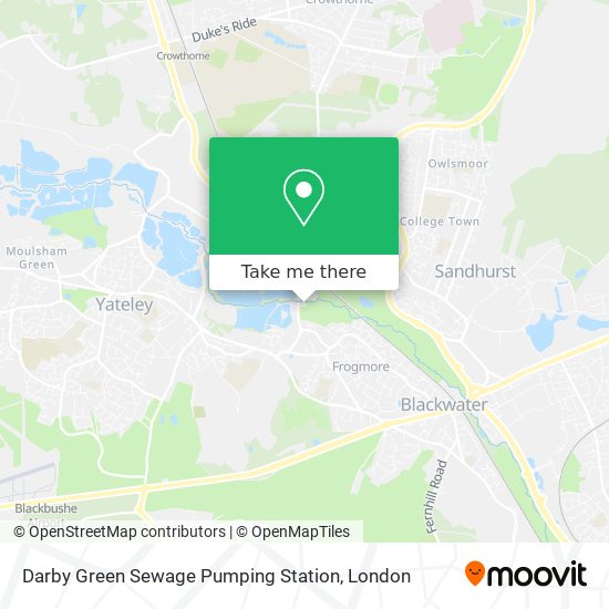 Darby Green Sewage Pumping Station map