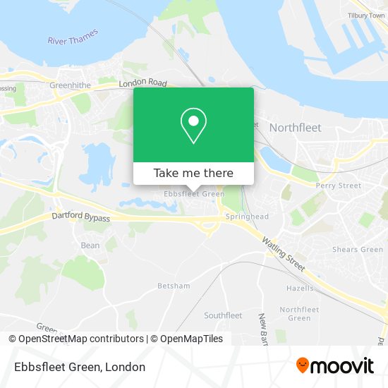 Ebbsfleet Green map