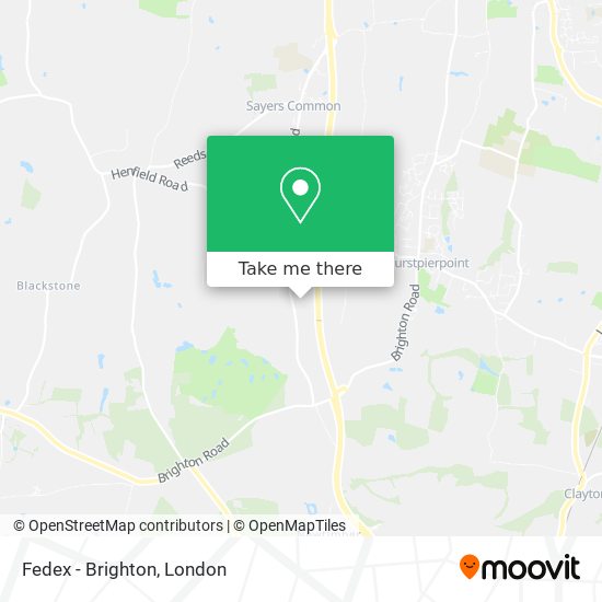 Fedex - Brighton map