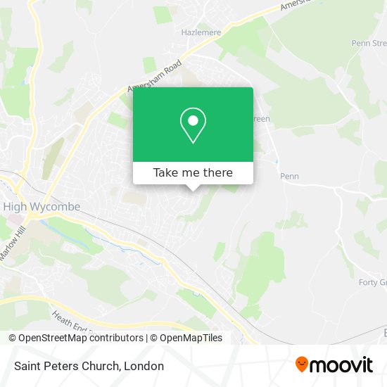 Saint Peters Church map