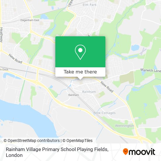 Rainham Village Primary School Playing Fields map