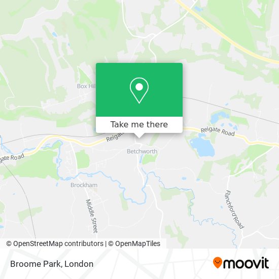 Broome Park map