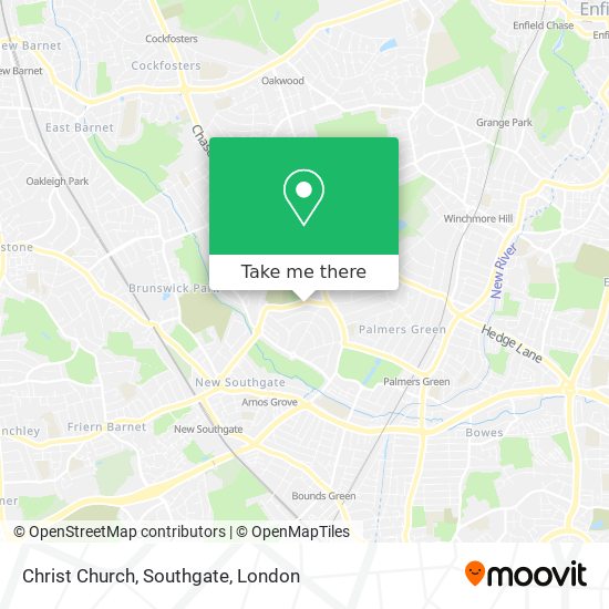 Christ Church, Southgate map