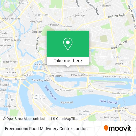 Freemasons Road Midwifery Centre map