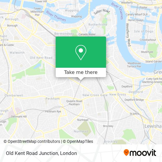 Old Kent Road Junction map