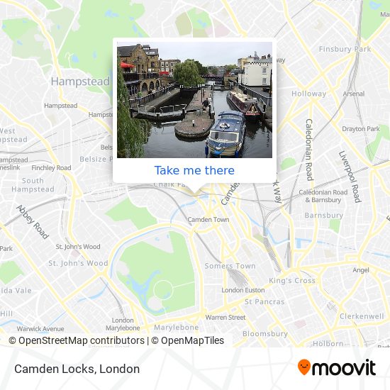 Camden Locks map