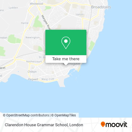Clarendon House Grammar School map